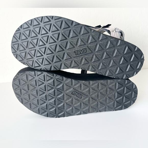 Teva platform sandals black grey pattern 9 NWOT - Picture 11 of 14
